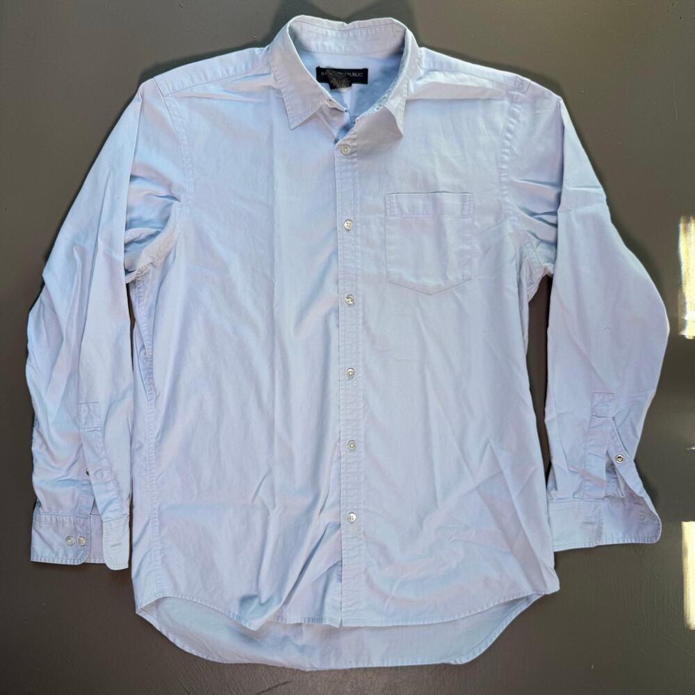 Banana Republic 100% Cotton M Button Down Office Shirt MEDIUM